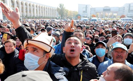 Киргизия, протесты, выборы